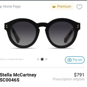 Stella McCartney | Round Dark Purple Sunglasses